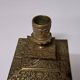 Antique Bronze Candlestick 19th Century Neo-Renaissance Style with Masks