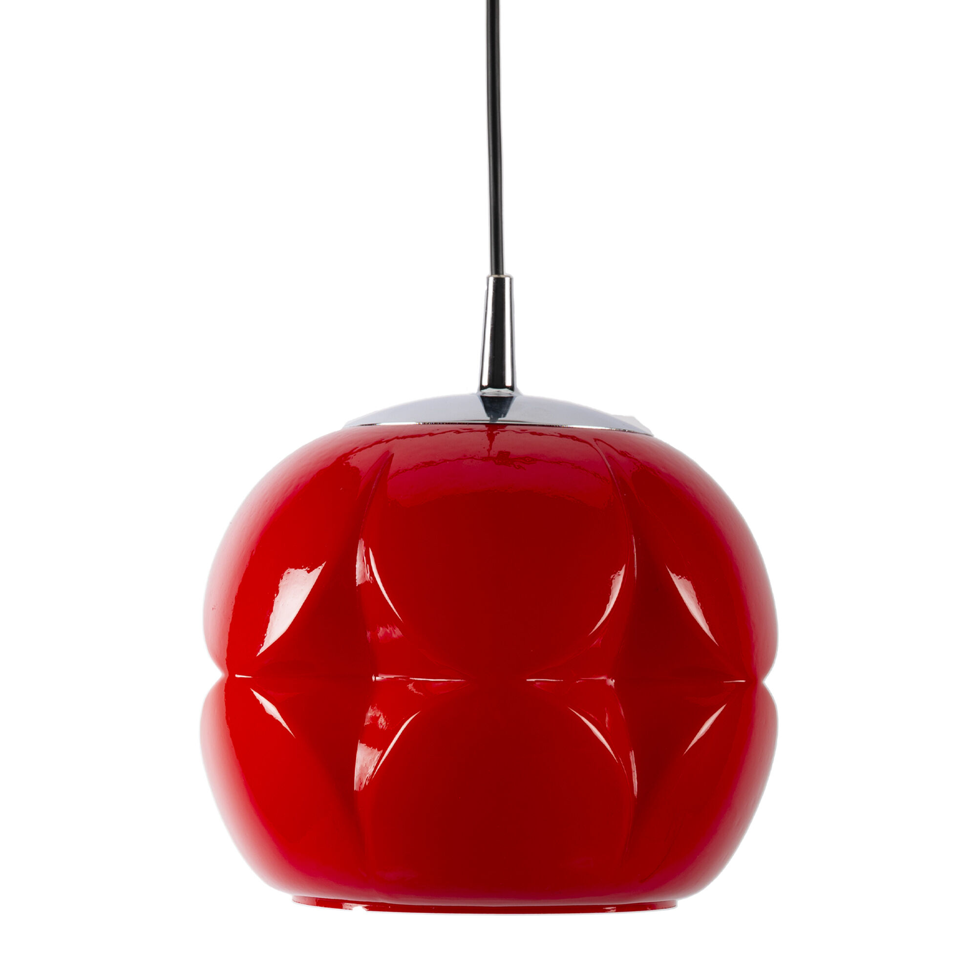 Red Peil & Putzler Pendant Lamp