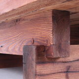 Brutalist Pine Coffee Table by Jens Lyngsøe for Havdrup Trævarefabrik