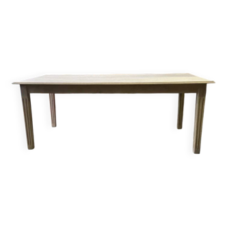Rectangular table in raw wood
