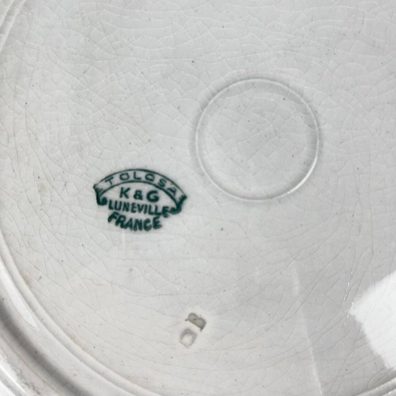 Round plate KG Lunéville "Tolosa", 1910/1920