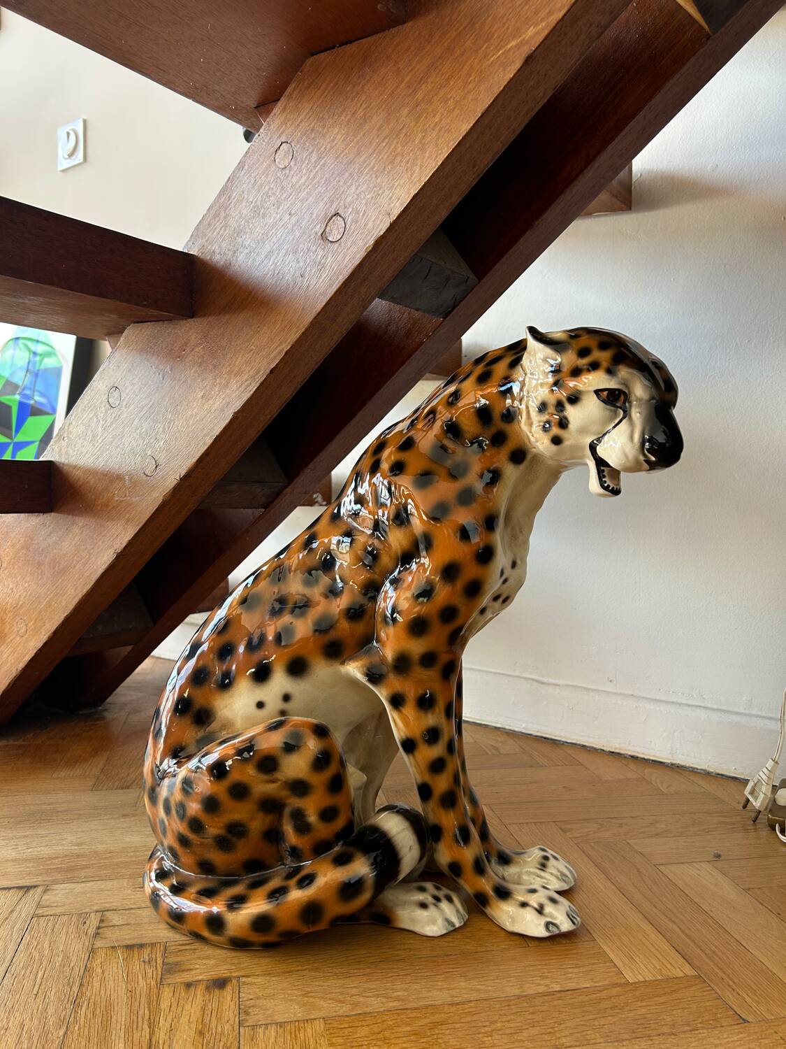 Ceramic cheetah