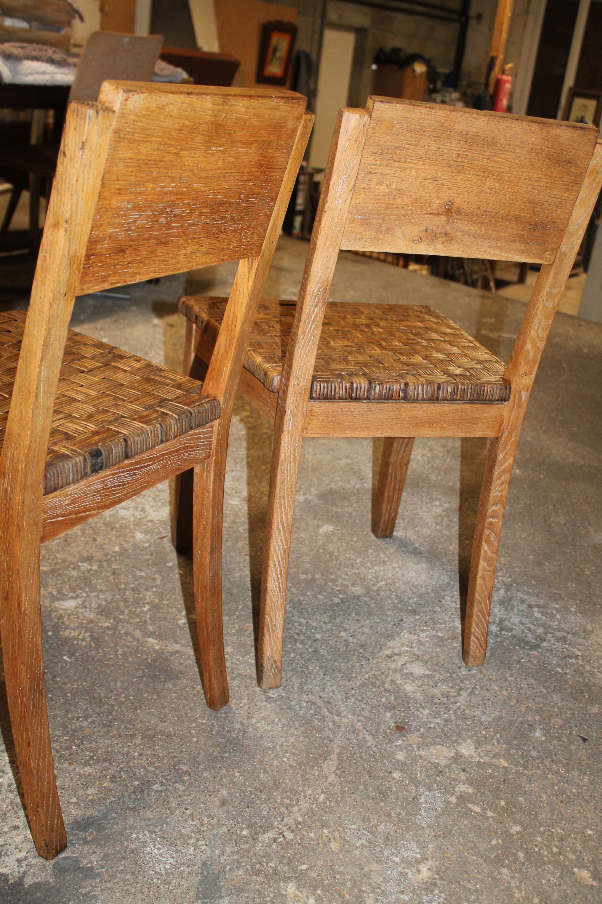 Set of two cannate chairs reconstruction