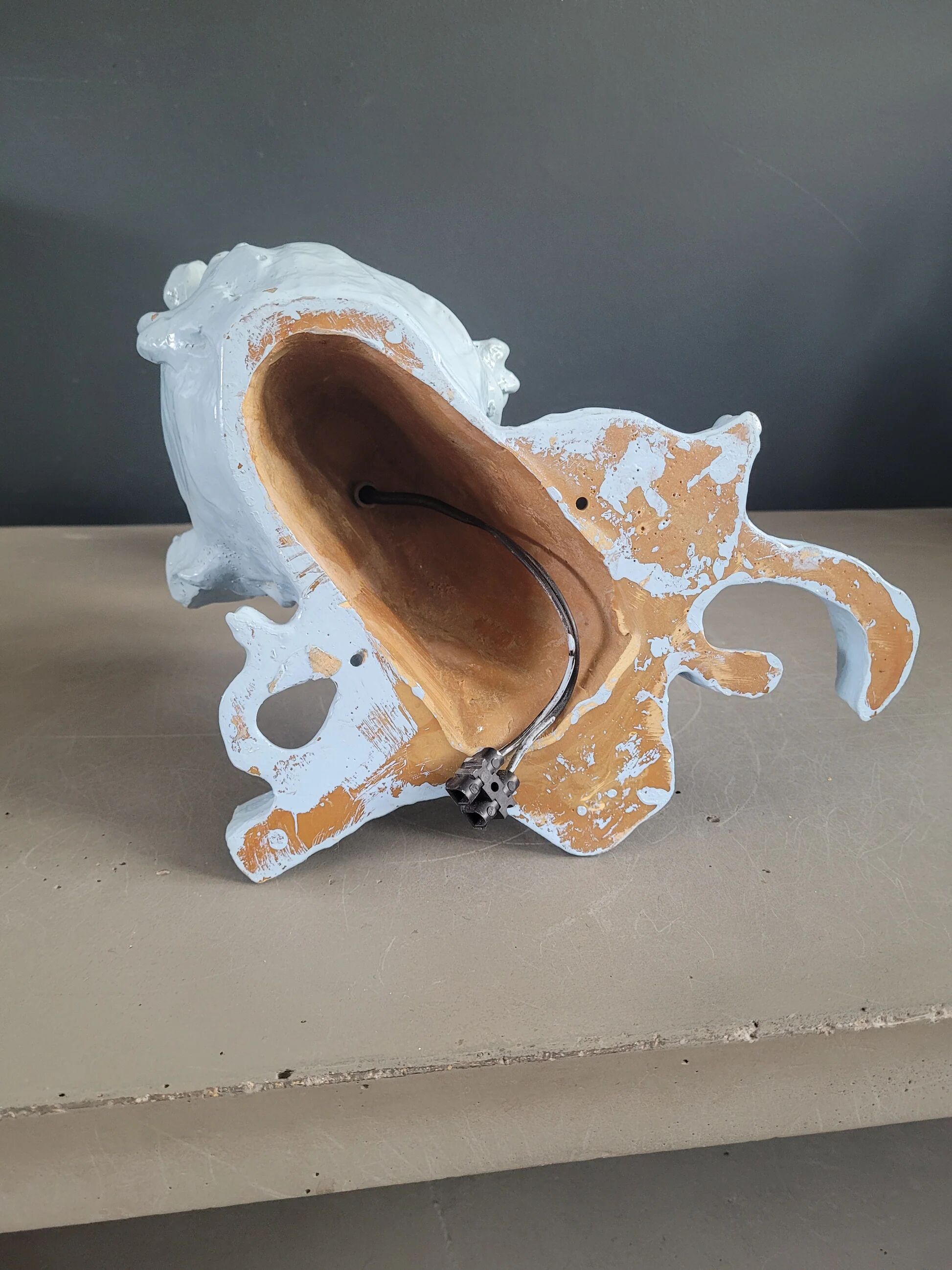 Vintage opaline globe sculptural wall light