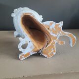 Vintage opaline globe sculptural wall light