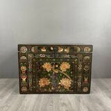 Antique Hand Painted Wooden Chest