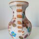 Vintage hand-painted handled vase