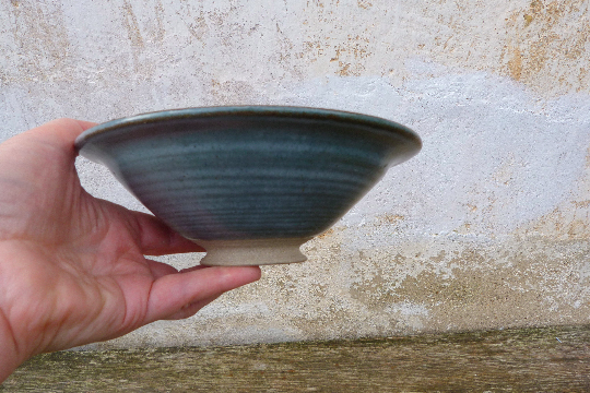 Signed vintage 1970 French cup blue