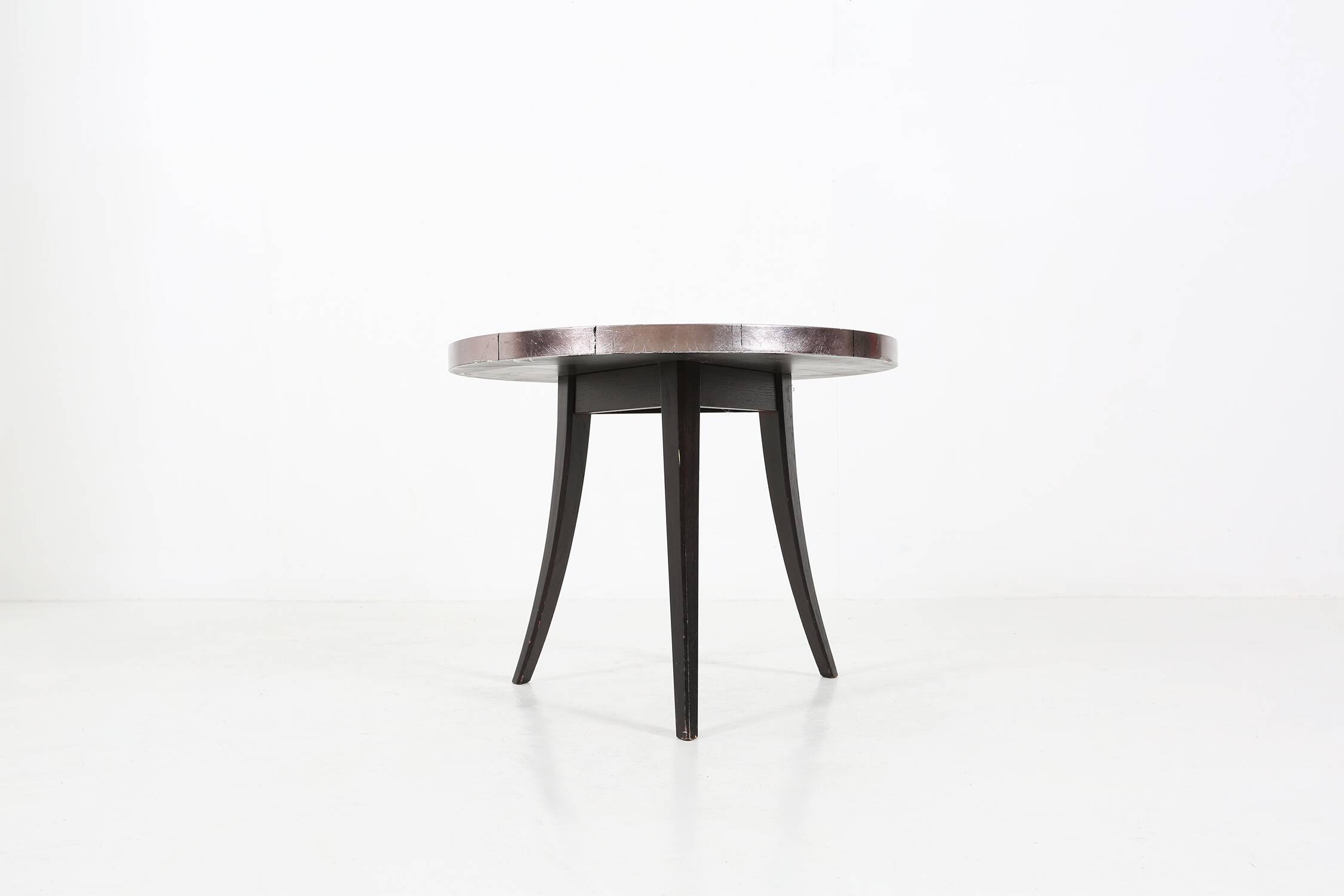 Table basse tripode vintage française des années 80