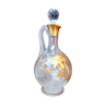 Carafe XIXème Art Nouveau en cristal Legras Les Oeillets, émaillés à l'Or fin