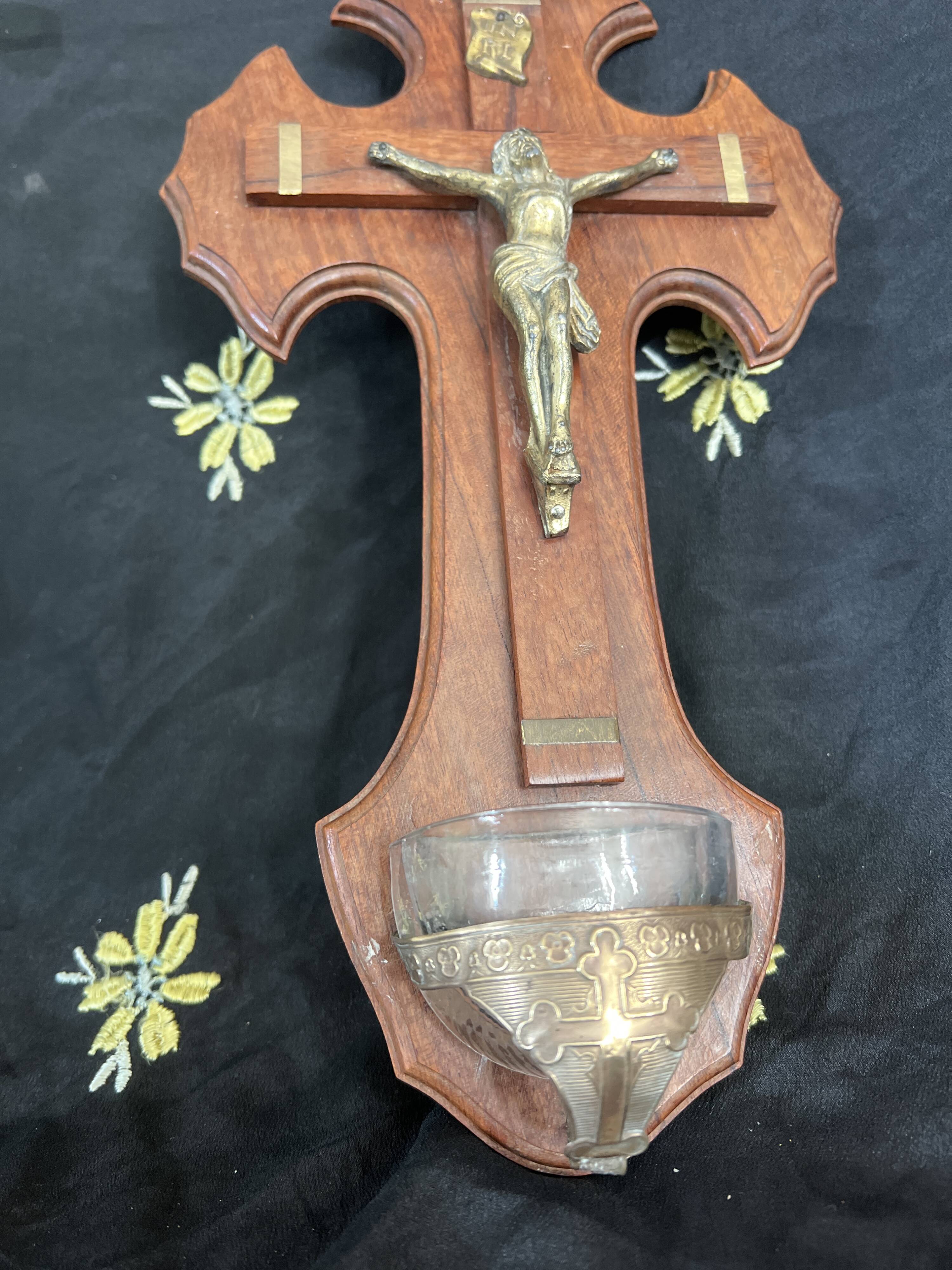 Holy water crucifix