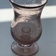 Photophore glass pink bubble parma unsigned vintage biot glassware