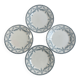 Set of 4 flat plates Creil and Montereau Labrador