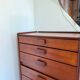 Commode haute 5 tiroirs en teck années 60