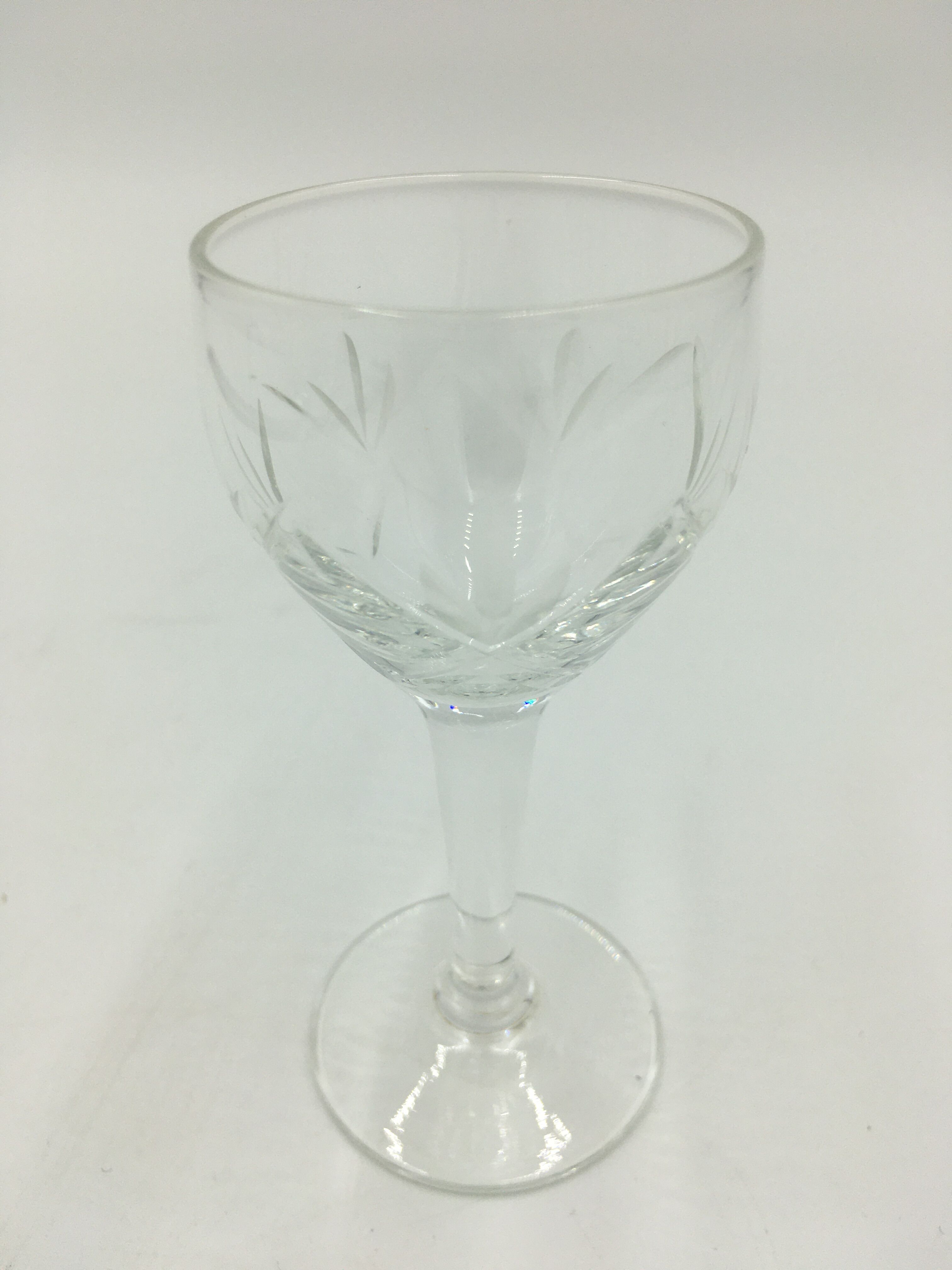 Lot of crystal liquor glasses