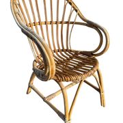 Set of 4 rattan armchairs from the 1960s, France.