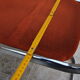 Pair of orange velvet chairs Roche Bobois 70s