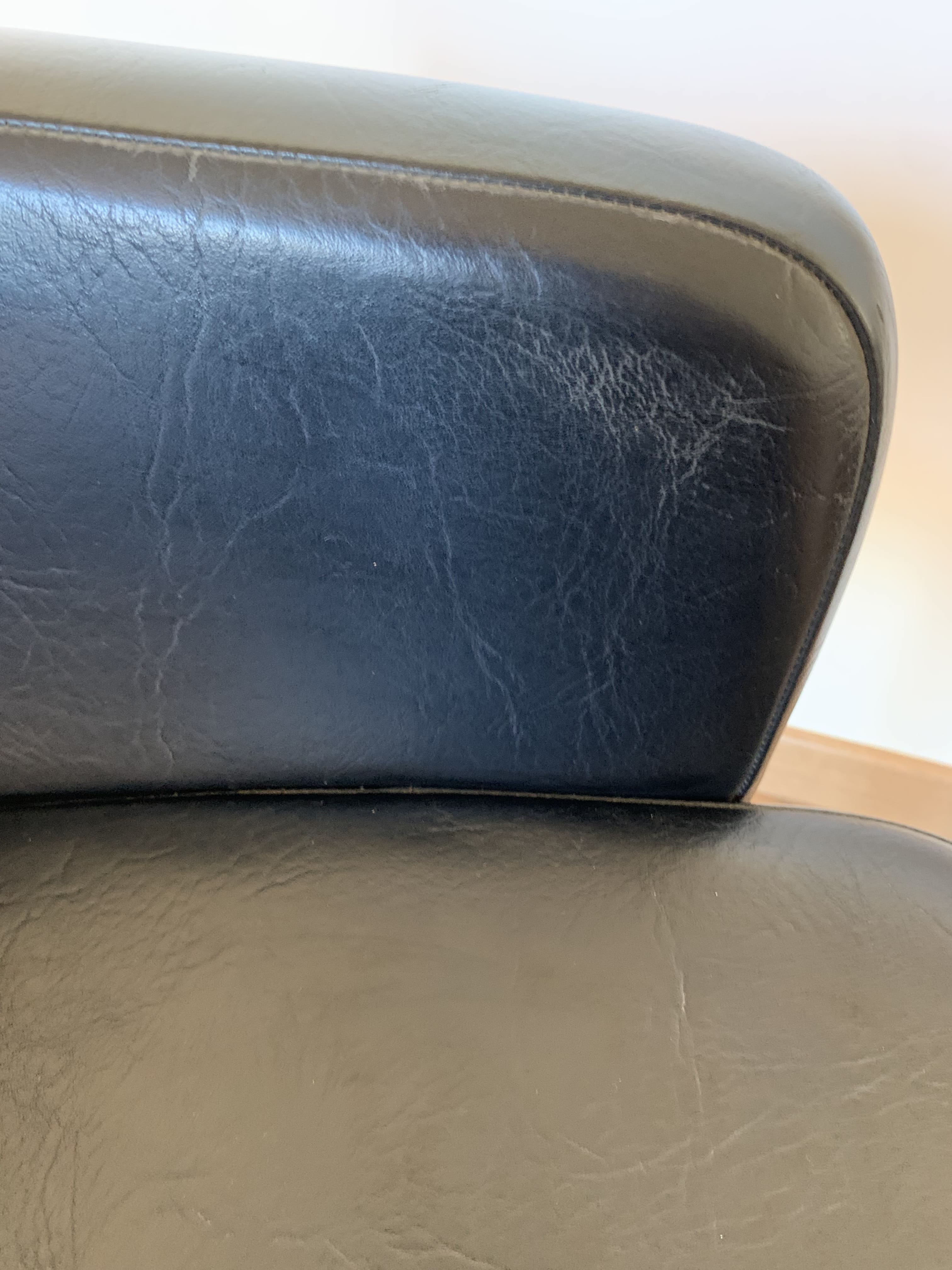 Vintage black armchair