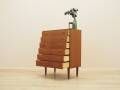 Danish teak chest of drawers with six drawers and sculptural handles, 1960s