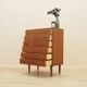 Danish teak chest of drawers with six drawers and sculptural handles, 1960s
