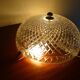 Glass chandelier antique vintage diamond tip. Two fires.