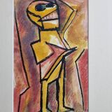 Expressionist portrait by Bernard Leijs, 1990
