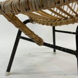 Vintage rattan chair by Dirk van Sliedregt Rohe Noordwolde 1960 in the Netherlands