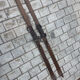 Vintage wooden skis pair L=169 cm