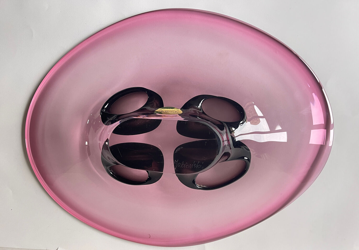 Vintage crystal cup by Adam Jablanski