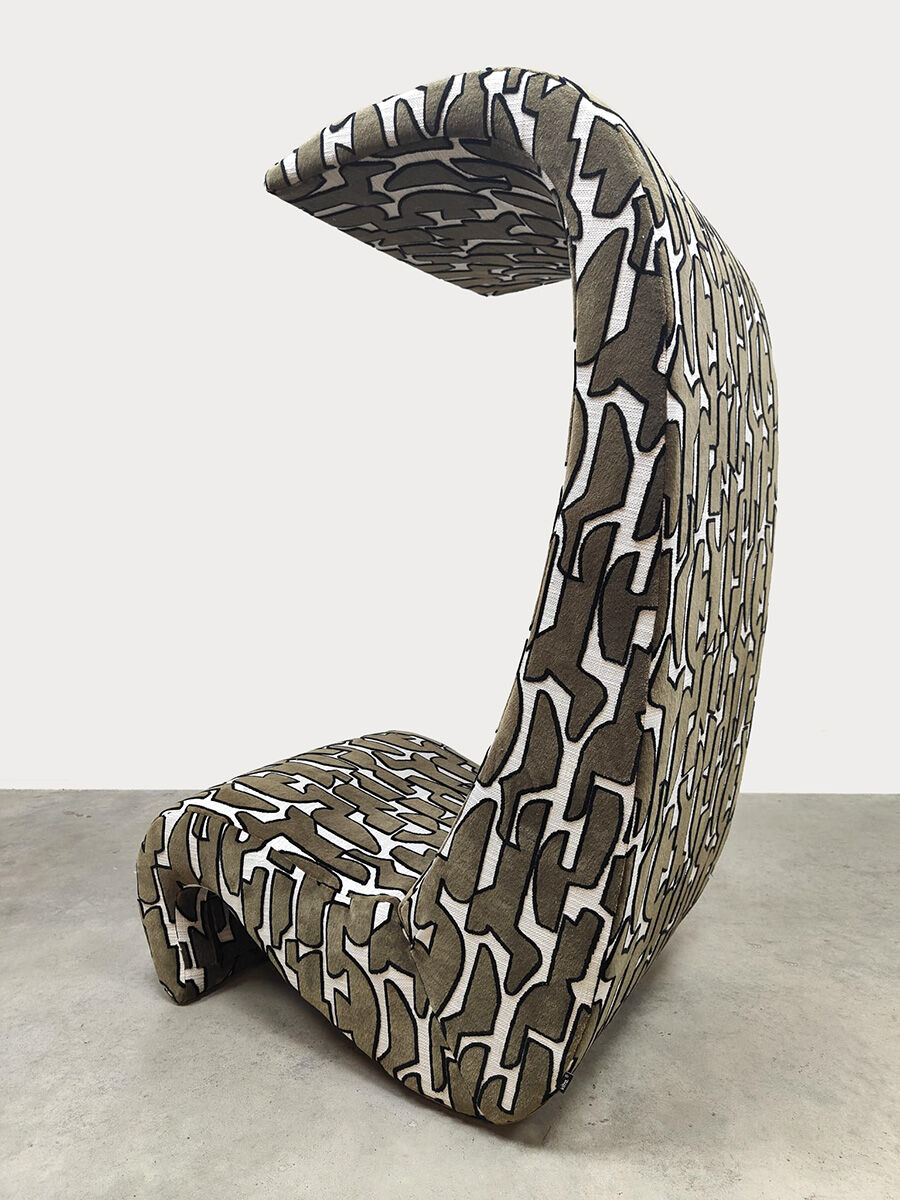 Vintage Amoebe highback lounge chair Verner Panton Vitra