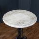 Table en fer forgé avec plateau en marbre
