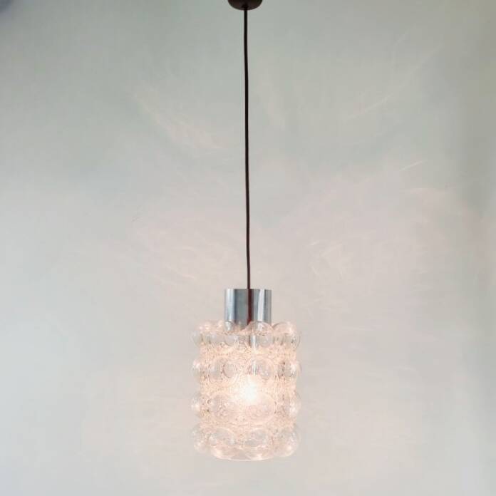 Mid-Century Modern Bubble Glass Ceiling Light/Pendant by Helena Tynell for Limburg, Germany, 1960s