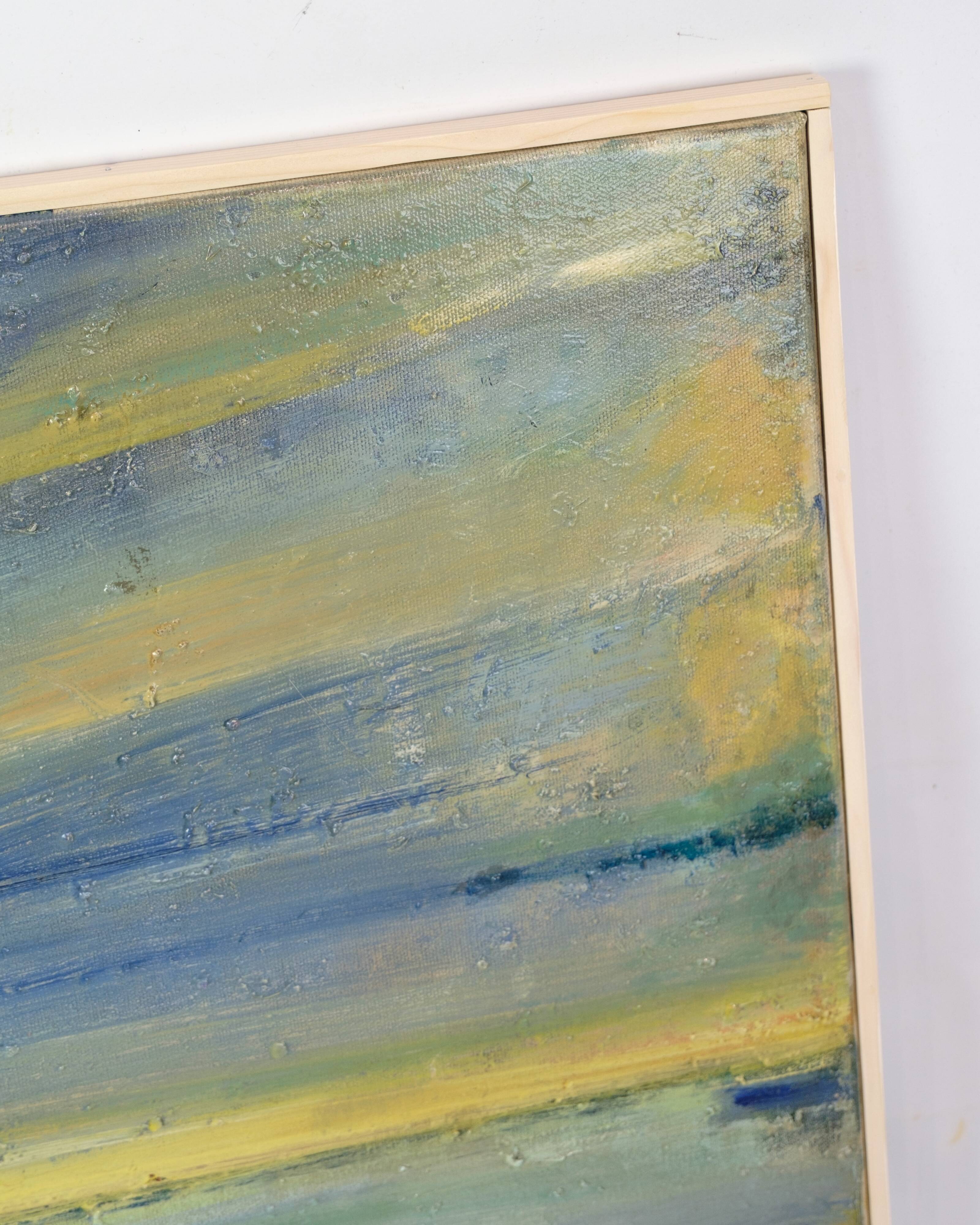 Painting on canvas - Motif Torshavn - Zakarias Heinesen - Signed - 2021