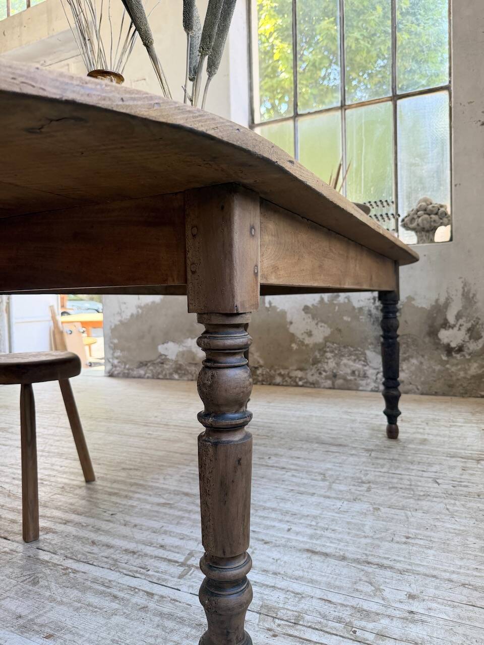 Oval farmhouse table 250cm pine