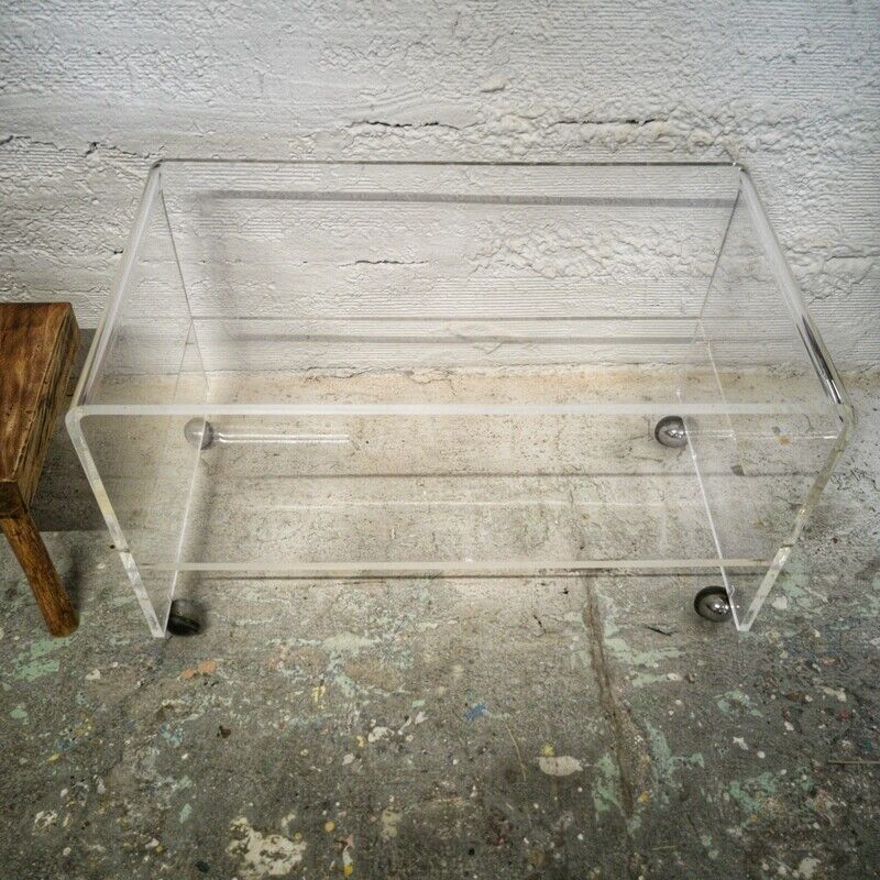 Vintage TV furniture in plexiglass