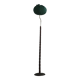 Organic Swedish floor lamp from the mid-century in burnt wood, Wabi Sabi, 1950s