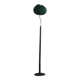 Lampe sur pied organique suédoise du milieu du siècle en bois brûlé, Wabi Sabi, 1950s