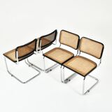 Set of 4 B32 Style Dining Chairs by Marcel Breuer