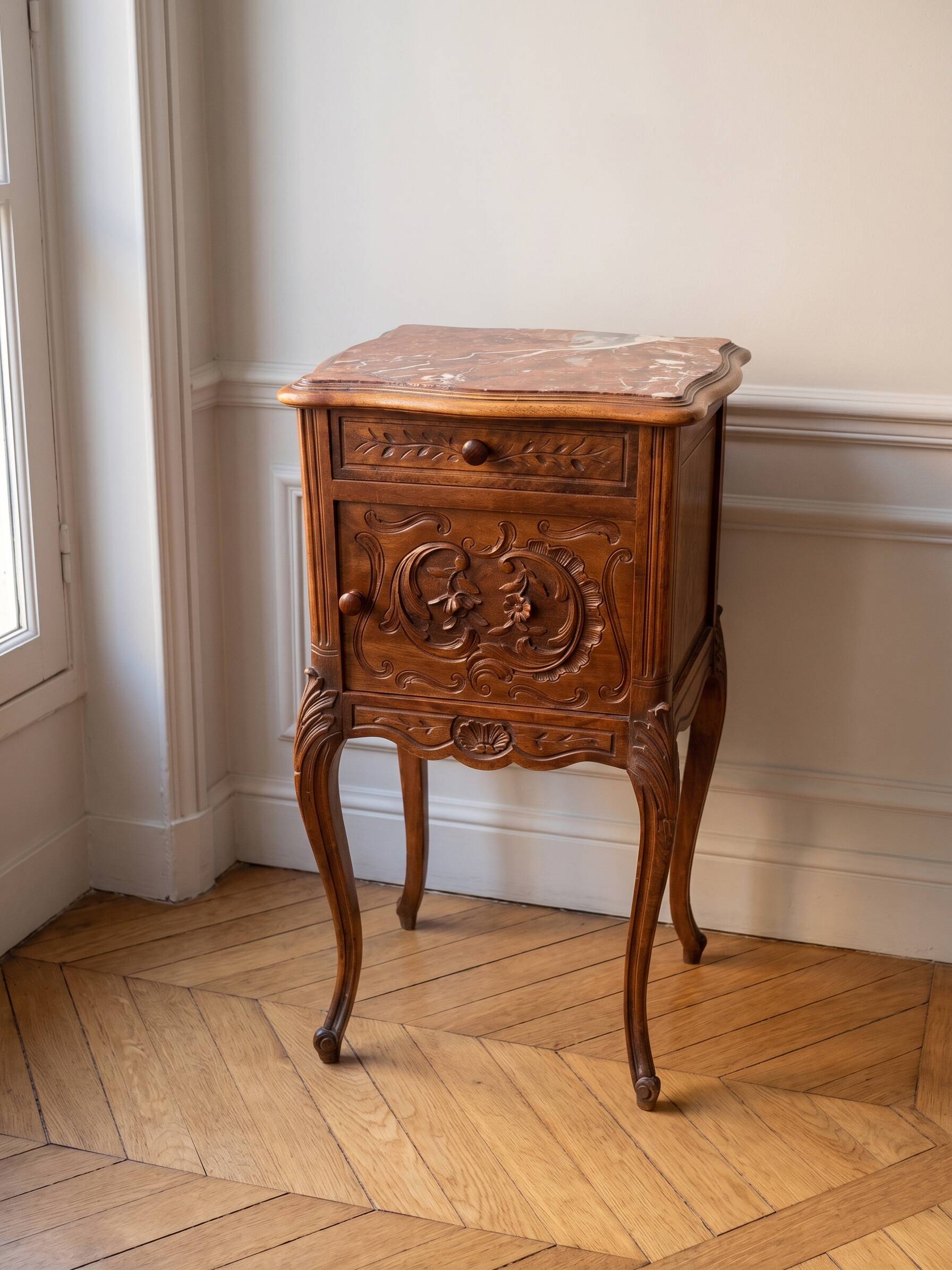Louis XV style bedside table