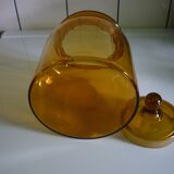 Amber clear glass candy