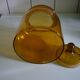 Amber clear glass candy