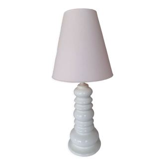 Lampe céramique blanc cassé