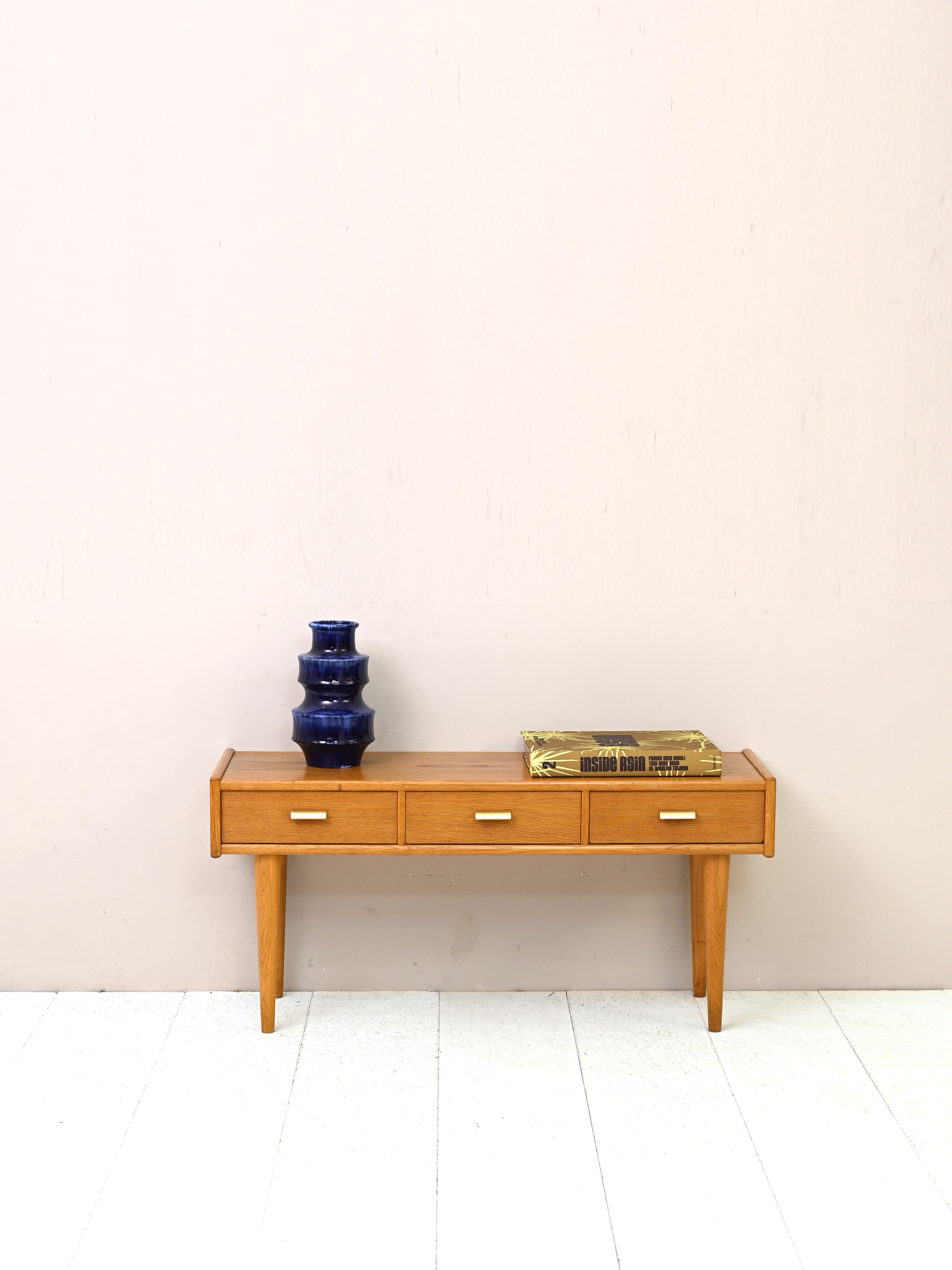 Oak entryway console