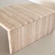 Italian midcentury travertine marble coffee table of two pieces, 1970s