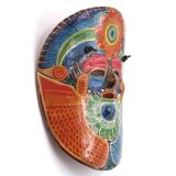 Colorful Mexican terracotta mask, 1970s
