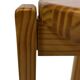 Mid century pinewood stool, minimalistic design 1960s