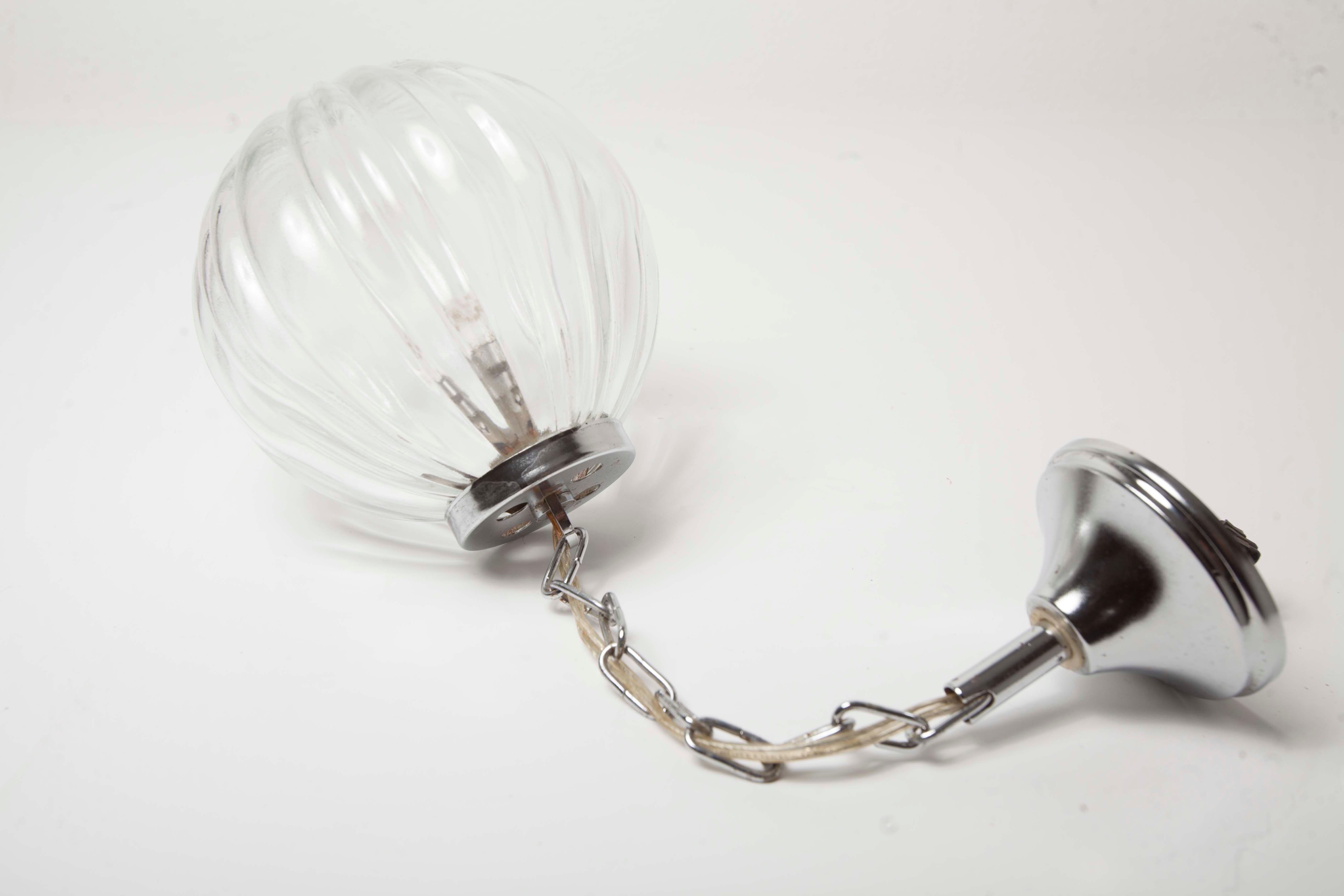Ball suspension with chrome chain, 1960