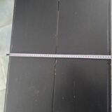 Oval gateleg table from the late 19th century, repainted in black.