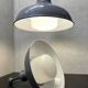 Luminaires en émail de grande taille des années 1930 avec diffuseurs en opaline par Benjamin