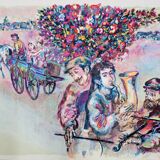 Walter Spitzer: The Jewish Wedding, original signed lithograph